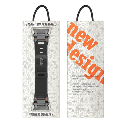 Explorer Metal Connector Silicone Watch Band
