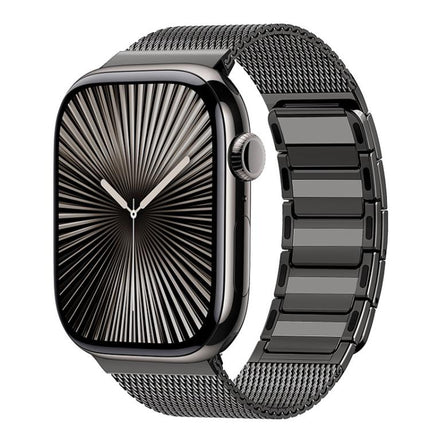 Magnetic Woven I-Shaped Stainless Steel Watch Band, For Apple Watch 46mm / 49mm / 45mm / 44mm, For Apple Watch 42mm / 41mm / 40mm / 38mm - DealBuddy