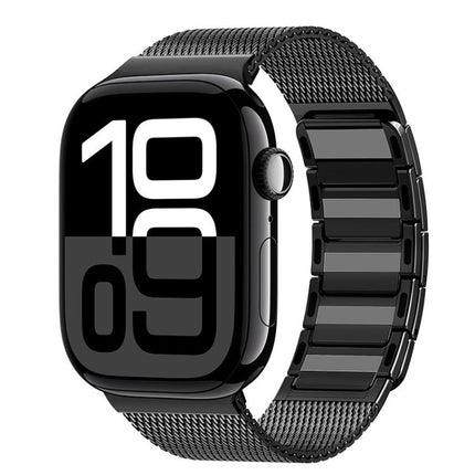 Magnetic Woven I-Shaped Stainless Steel Watch Band, For Apple Watch 46mm / 49mm / 45mm / 44mm, For Apple Watch 42mm / 41mm / 40mm / 38mm - DealBuddy