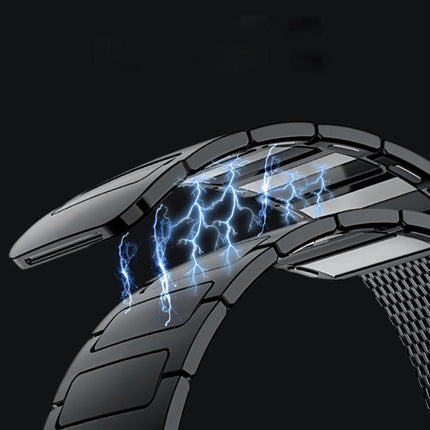 Magnetic Woven I-Shaped Stainless Steel Watch Band, For Apple Watch 46mm / 49mm / 45mm / 44mm, For Apple Watch 42mm / 41mm / 40mm / 38mm - DealBuddy