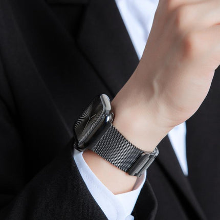 Magnetic Woven I-Shaped Stainless Steel Watch Band, For Apple Watch 46mm / 49mm / 45mm / 44mm, For Apple Watch 42mm / 41mm / 40mm / 38mm - DealBuddy