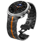 For Samsung Galaxy Watch8 / Watch8 Classic / Black Orange