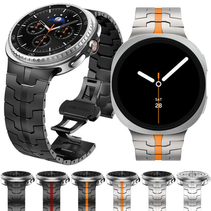 Butterfly Buckle Stainless Steel Watch Band, For Samsung Galaxy Watch8 / Watch8 Classic - DealBuddy