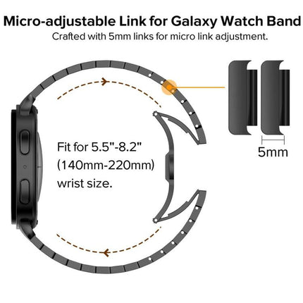 One Beads Butterfly Buckle Stainless Steel Watch Band, For Samsung Galaxy Watch8 / Watch8 Classic - DealBuddy