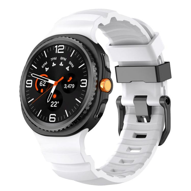 Black Buckle Sports Silicone Watch Band