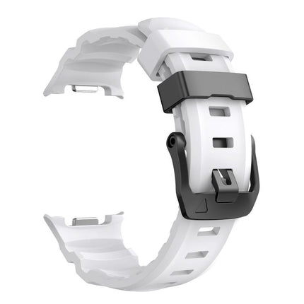 Black Buckle Sports Silicone Watch Band, For Samsung Galaxy Watch8 / Watch8 Classic - DealBuddy