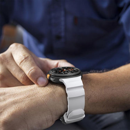 Black Buckle Sports Silicone Watch Band, For Samsung Galaxy Watch8 / Watch8 Classic - DealBuddy