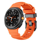 Black Buckle Sports Silicone Watch Band, For Samsung Galaxy Watch8 / Watch8 Classic - DealBuddy