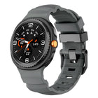Black Buckle Sports Silicone Watch Band