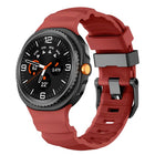 Black Buckle Sports Silicone Watch Band