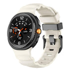 Black Buckle Sports Silicone Watch Band