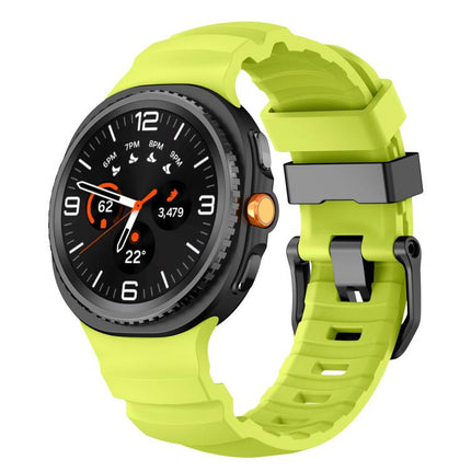 Black Buckle Sports Silicone Watch Band, For Samsung Galaxy Watch8 / Watch8 Classic - DealBuddy