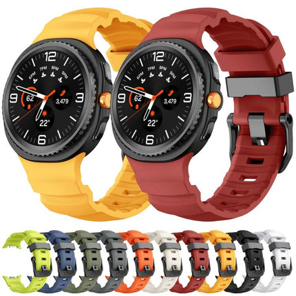 Black Buckle Sports Silicone Watch Band, For Samsung Galaxy Watch8 / Watch8 Classic - DealBuddy