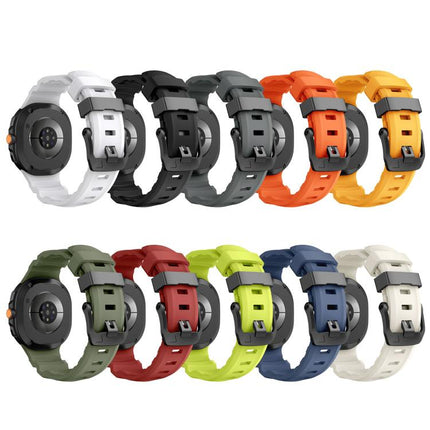 Black Buckle Sports Silicone Watch Band