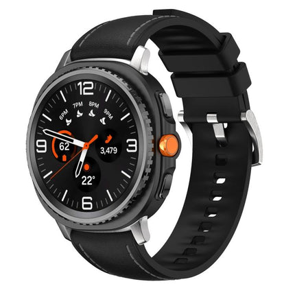 Silicone Hybrid Leather Skin Watch Band