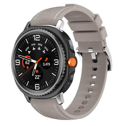 Silicone Hybrid Leather Skin Watch Band