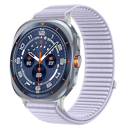 Woven Nylon Hook And Loop Fastener Metal Interface Watch Band, For Samsung Galaxy Watch Ultra 47mm / Ultra 2025 - DealBuddy