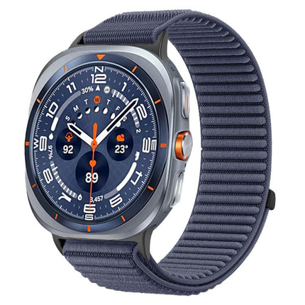 Woven Nylon Hook And Loop Fastener Metal Interface Watch Band