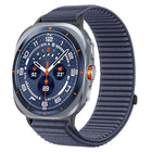 Woven Nylon Hook And Loop Fastener Metal Interface Watch Band