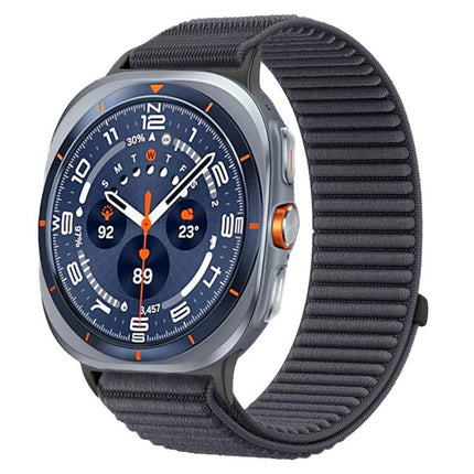 Woven Nylon Hook And Loop Fastener Metal Interface Watch Band, For Samsung Galaxy Watch Ultra 47mm / Ultra 2025 - DealBuddy
