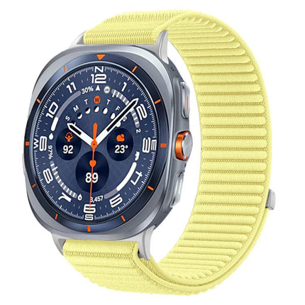 Woven Nylon Hook And Loop Fastener Metal Interface Watch Band