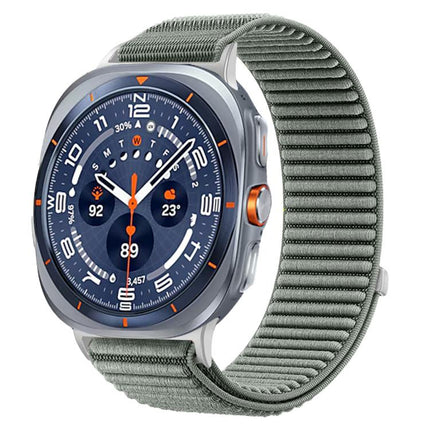 Woven Nylon Hook And Loop Fastener Metal Interface Watch Band