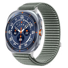 Woven Nylon Hook And Loop Fastener Metal Interface Watch Band