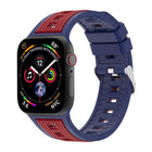 Two-Tone Vertical Stripe Silicone Watch Band