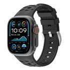 Tire Texture Two-Color Silicone Watch Band, For Apple Watch 46mm / 49mm / 45mm / 44mm, For Apple Watch 42mm / 41mm / 40mm / 38mm - DealBuddy