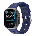 Tire Texture Two-Color Silicone Watch Band, For Apple Watch 46mm / 49mm / 45mm / 44mm, For Apple Watch 42mm / 41mm / 40mm / 38mm - DealBuddy