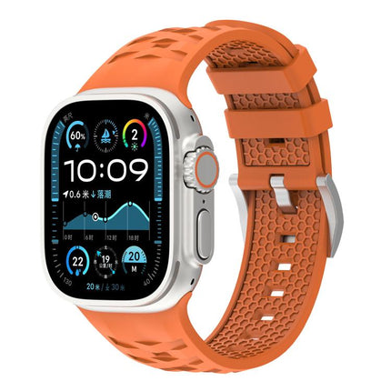 Tire Texture Two-Color Silicone Watch Band, For Apple Watch 46mm / 49mm / 45mm / 44mm, For Apple Watch 42mm / 41mm / 40mm / 38mm - DealBuddy