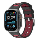 Tire Texture Two-Color Silicone Watch Band, For Apple Watch 46mm / 49mm / 45mm / 44mm, For Apple Watch 42mm / 41mm / 40mm / 38mm - DealBuddy