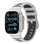 For Apple Watch 46mm / 49mm / 45mm / 44mm / Starlight + Brown
