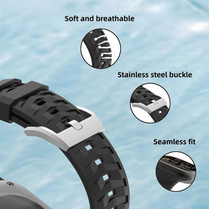 Tire Texture Two-Color Silicone Watch Band