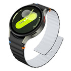 Wavy Grain Stitched Magnetic Silicone Watch Band
