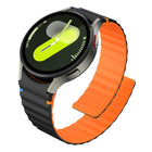 Wavy Grain Stitched Magnetic Silicone Watch Band - DealBuddy