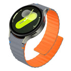 Wavy Grain Stitched Magnetic Silicone Watch Band - DealBuddy