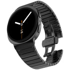One Beads Butterfly Buckle Titanium Alloy Watch Band, For Samsung Galaxy Watch8 / Watch8 Classic - DealBuddy