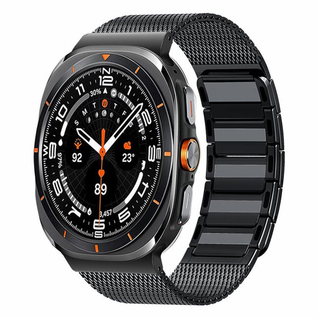 Magnetic Woven I-Shaped Stainless Steel Watch Band