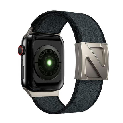 Z Shaped Magnetic Clasp Two Color Nylon Watch Band