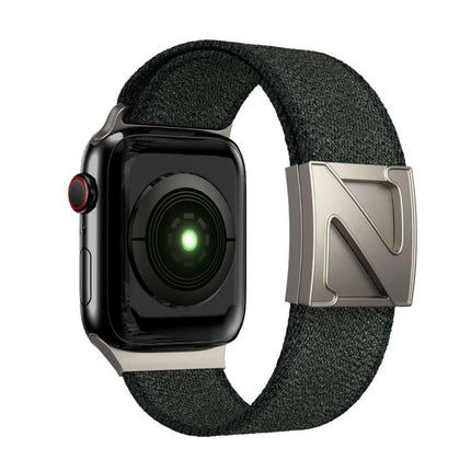 Z Shaped Magnetic Clasp Two Color Nylon Watch Band
