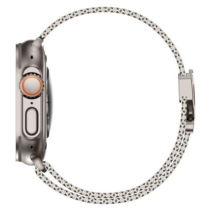 Metal Clasp Coarse Mesh Milan Stainless Steel Watch Band, For Apple Watch 46mm / 49mm / 45mm / 44mm - DealBuddy