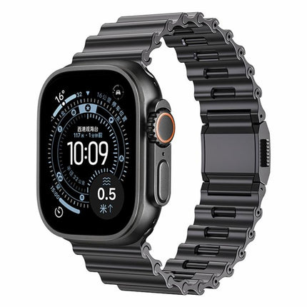 Ocean Wave Magnetic Buckle Stainless Steel Watch Band