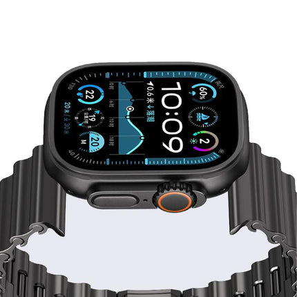 Ocean Wave Magnetic Buckle Stainless Steel Watch Band