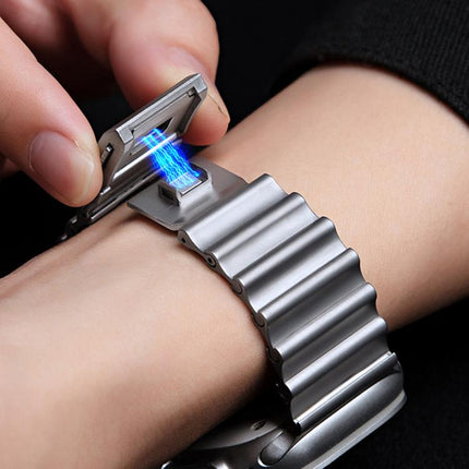 Ocean Wave Magnetic Buckle Stainless Steel Watch Band