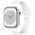 Water Wood Grain Small Waist Magnetic Silicone Watch Band
