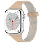Water Wood Grain Small Waist Magnetic Silicone Watch Band