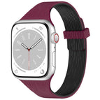 For Apple Watch 42mm / 41mm / 40mm / 38mm / Wine Red Black