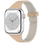 For Apple Watch 42mm / 41mm / 40mm / 38mm / Milk Tea Rock White