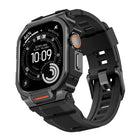 Vibrant Zinc Alloy Cover Integrated Silicone Watch Band